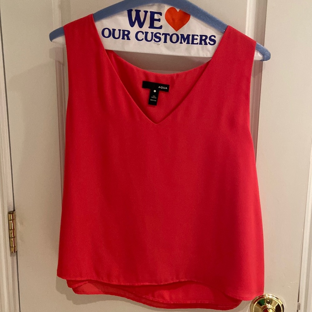 Aqua brand Pink Vneck tank